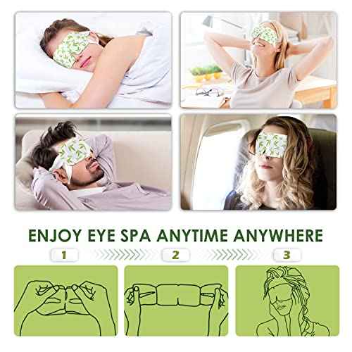 18 Pack Self Heating Eye Mask,6A Silk Cotton Material Steam Eye Mask, Self Heated Warm Compress For Fast Relief Of Dry Eyes, No Microwave Needed, Eye Treatment Products For Dry Eye Relief