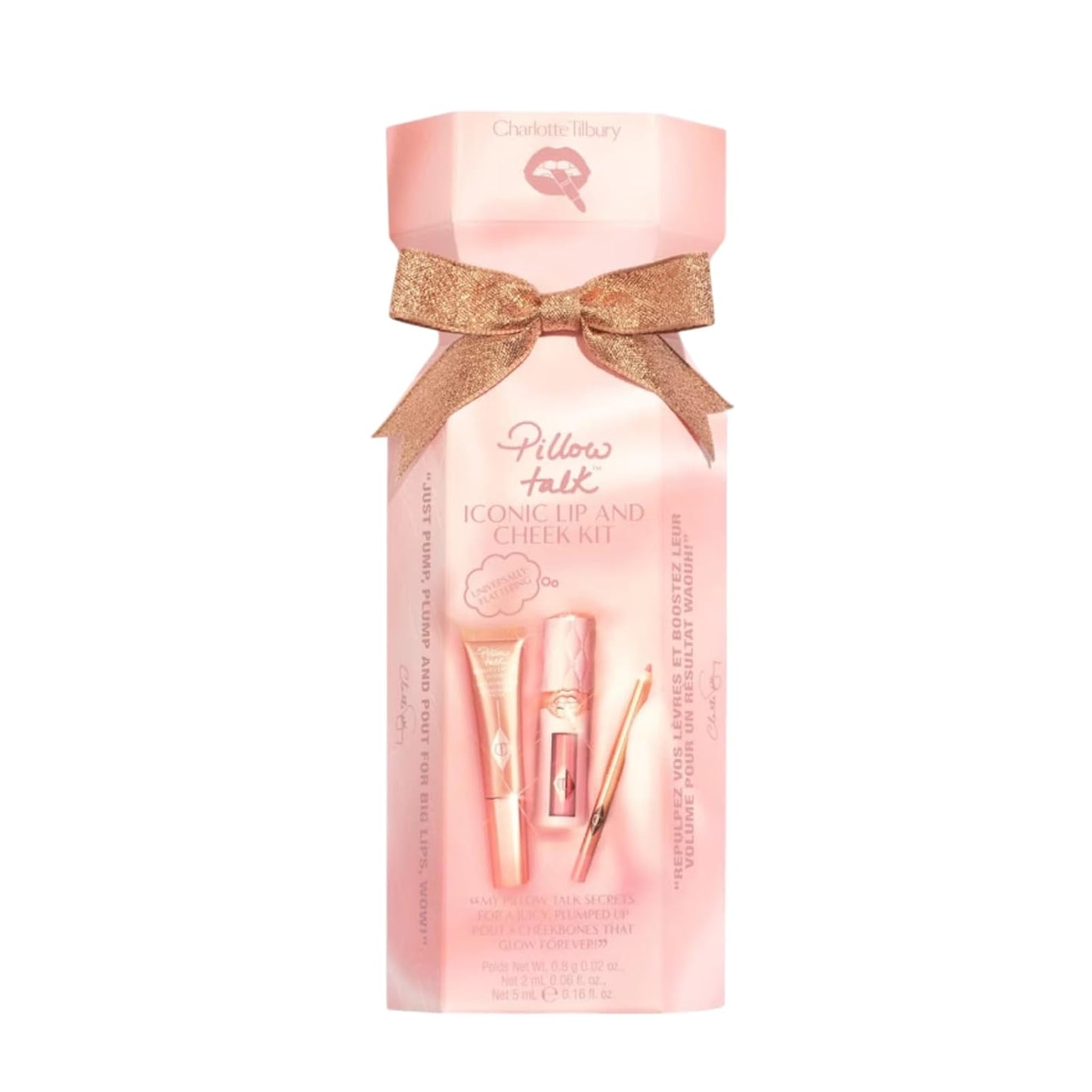 Charlotte Tilbury Pillow Talk Lip & Cheek Kit - Iconic Makeup Set for All Skin Tones