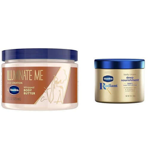 Illuminate Me Body Butter - Whipped Body Cream with 100% Pure Shea Butter, Coconut Oil & Vitamin C | 10 oz