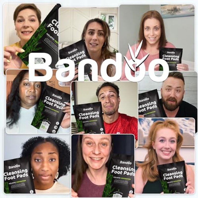 Bandoo Foot Pads | Original | Rana Pads | Premium Natural Bamboo Vinegar Foot Care Pads | Japanese Foot Pads | 30 Pads