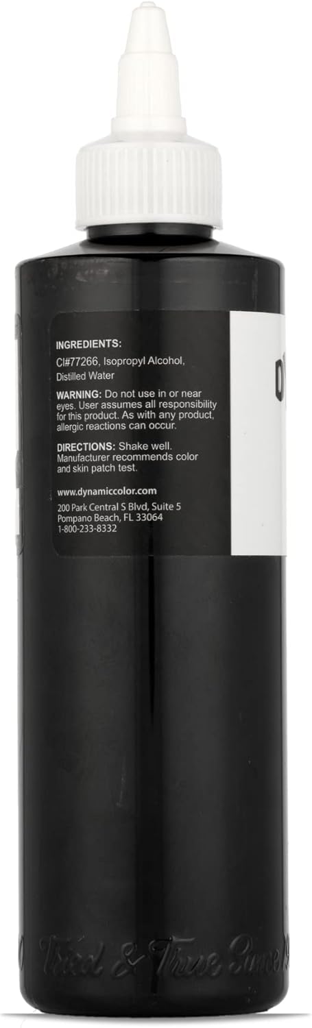 Dynamic Color Co Black Ink - 8oz Bottle for Vibrant Art & Craft Projects