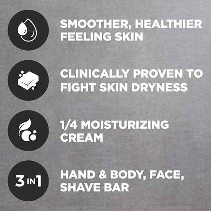 Dove Men+Care Hidratante Coco + C?tricos Hand & Body Face + Shave Bar 6 Count for Hydrated Skin 3.75 oz