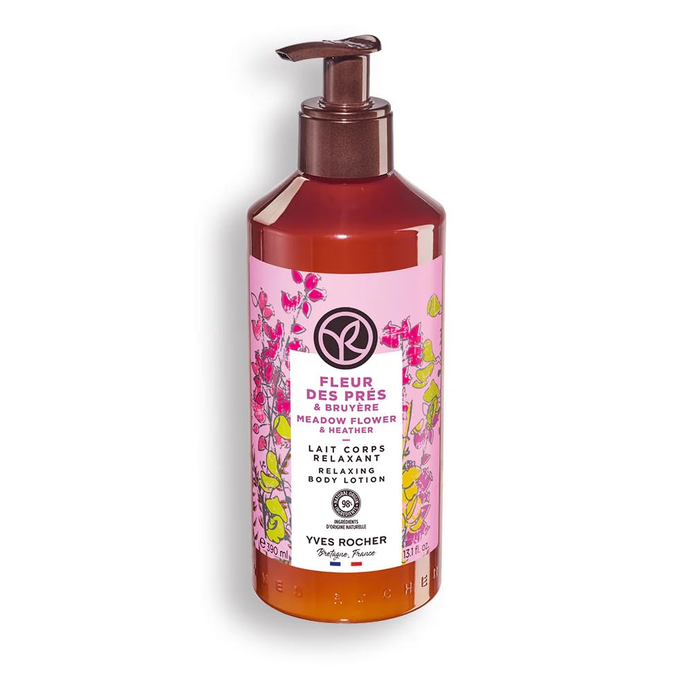 Yves Rocher Relaxing Meadow Flowers Body Milk Lotion - 390 ml. / 13.1 fl.oz.