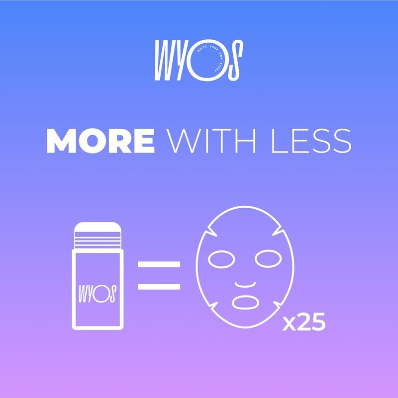 WYOS Face Cleanser & Clay Face Mask Stocking Stuffer Bundle | Travel Size, Leak Free, Vegan, Cruelty Free, Portable, Sulfate Free, Paraben Free
