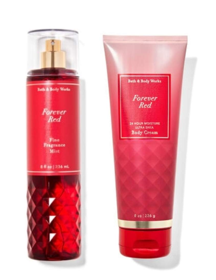 Forever Red Bath Gift Set - Fine Fragrance Mist & Body Cream | Full Size