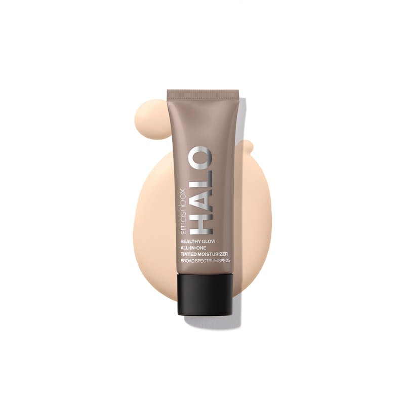 Smashbox Halo Healthy Glow All-In-One Tinted Moisturizer with SPF 25 | Light to Medium Coverage | Hyaluronic Acid, Oil free + Anti Humidity, 0.41 Fl Oz, Fair