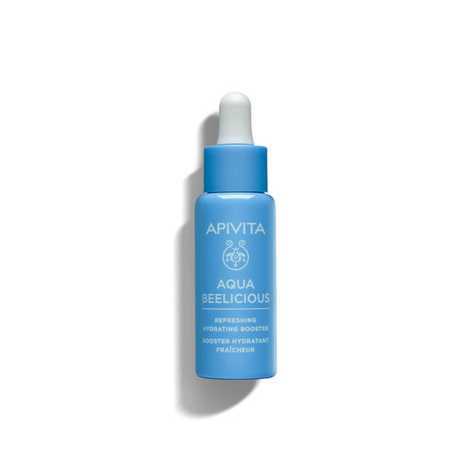 Apivita Aqua Beelicious Hydrating Booster Serum, Hydrating, Soothing & Replenishing with Propolis, Honey, Hyaluronic Acid, Prebiotics & Flowers