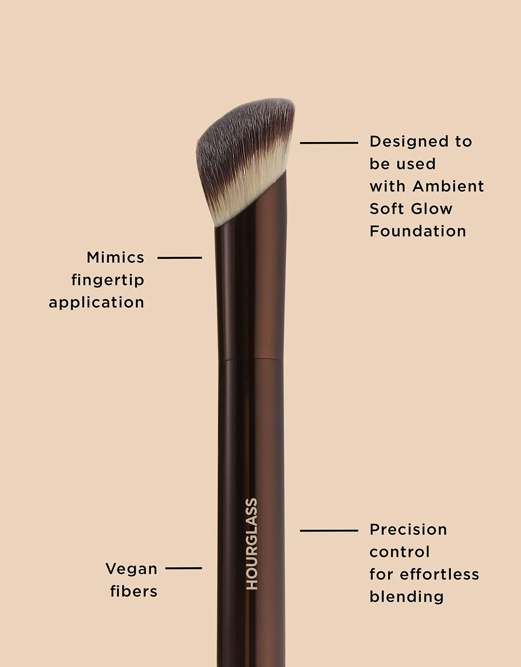 Ambient Soft Glow Foundation Brush - Flawless Application Tool for All Skin Types