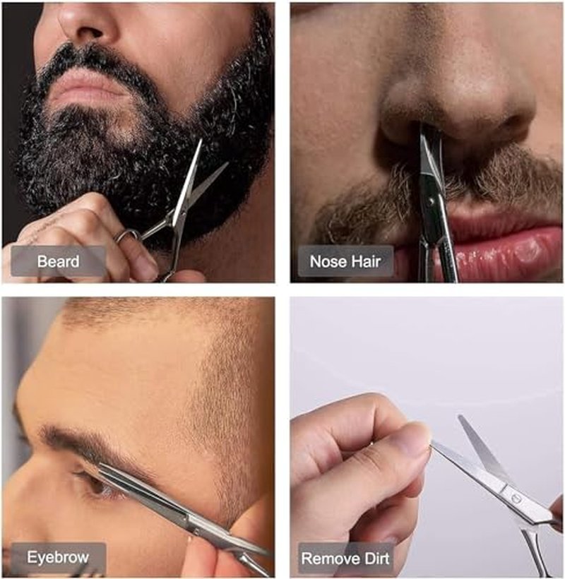 Suvorna Hair Cutting Scissors - 5.5" Professional Barber Shears for Precision Grooming | Right-Handed for Men, Women, Kids