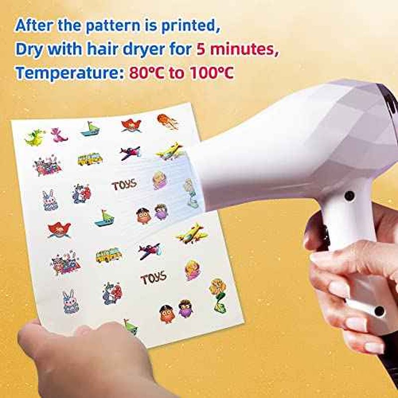 Stampcolour Printable Temporary Tattoo Paper for INKJET printer 8.5"X11" 30 Sheets DIY Tattoos Stickers,Personalized Image Transfer for skin Custom Waterslide Decal for women men