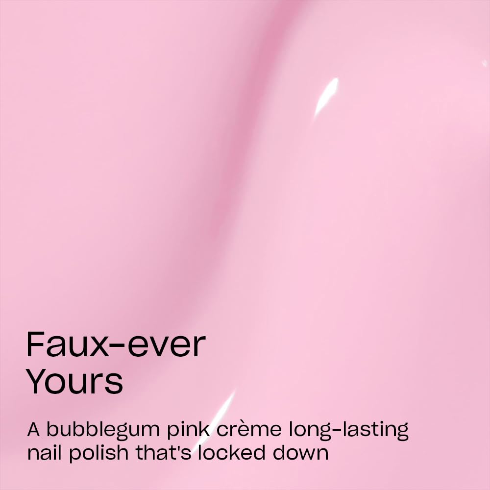 OPI Infinite Shine Faux-ever Yours | Opaque Soft Pink Crème Long Wear Gel Like Nail Polish | Vegan, Long Lasting, Streak Free