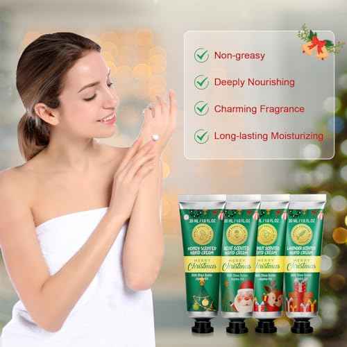 Christmas Gifts Set for Women - Ideas Relaxing Spa Gift Christmas Basket Gift Set for Women, Bath and Body Gift Set, Secret Santa Gifts for Her, Mom, Coworker, Teacher, Nurse