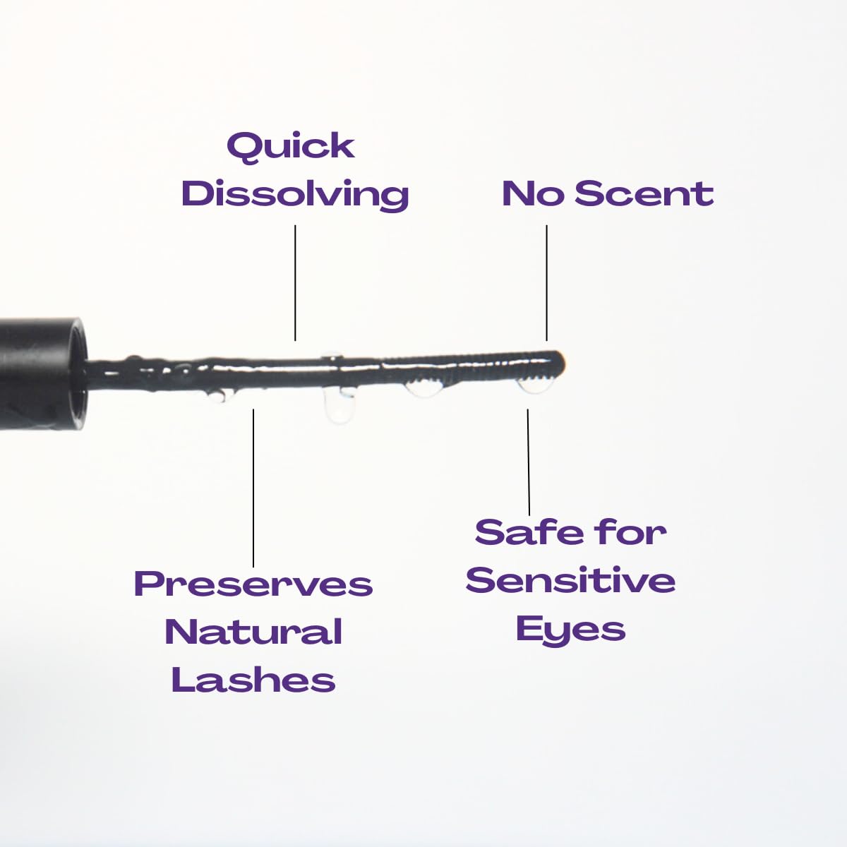 Eyelash Remover - Gentle Lash Glue Remover for Sensitive Eyes | Quick & Easy DIY Lash Extension Solution