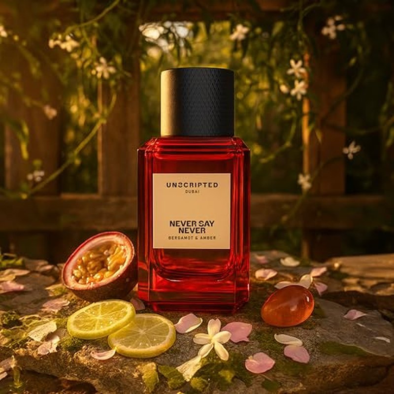 Unscripted. Never Say Never - Bold, Long-Lasting Perfume For Men And Women - Floral-Fruity Women Perfume with Notes of Amber and Citrus - 3.4 oz