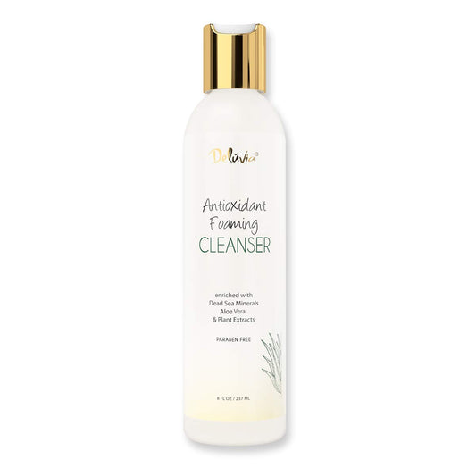 Deluvia Foam Facial Cleanser | Face Wash for Sensitive and Dry Skin | Hydrating Foam Moisturizer (8 fl oz)
