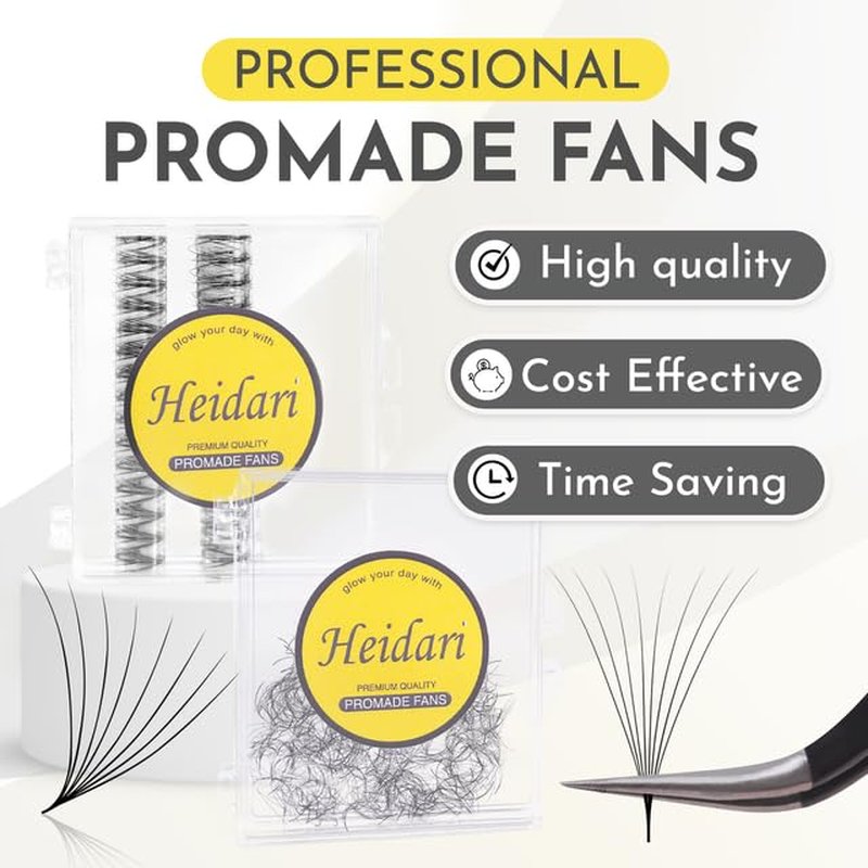 Promade Eyelash Extensions - 3D-20D C/D Curl | 0.03-0.1mm Thickness, 8-20mm Length, Easy Application