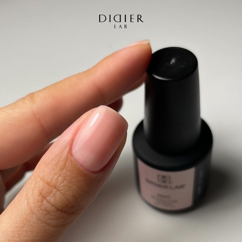 DIDIER LAB BBIO Builder Gel in a Bottle - Milky Pink - Clean Formula Free from HEMA and TPO - Self Leveling Builder Gel for Nails - Nail Builder LED UV Gel for Strengthening Nails - 0.51 fl oz