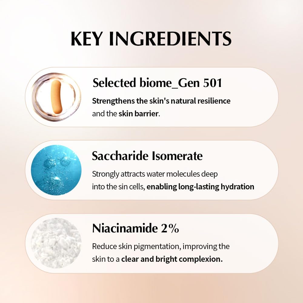 UIQ Biome Barrier Soft Cream, 100-Hour Lasting Hydration Face Moisturizer, Non-Sticky Barrier Repair for Glass Skin, 60ml / 2.02 fl.oz