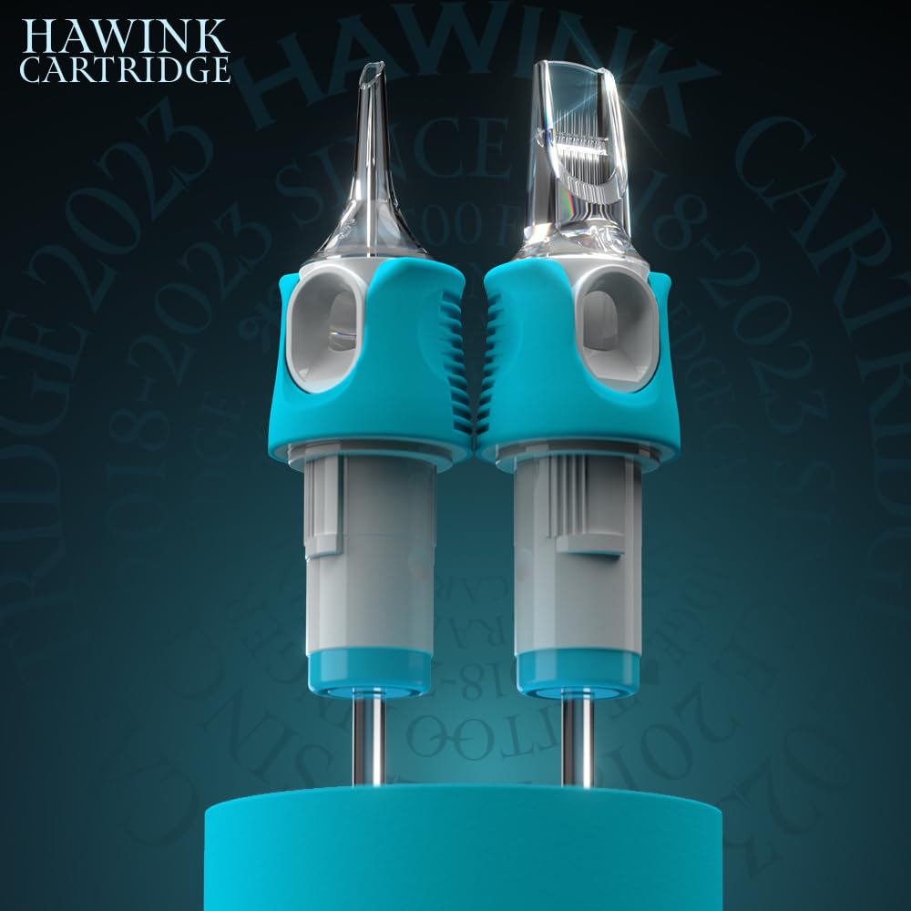 HAWINK 7RL Tattoo Needles Cartridge #10 Bugpin 1 Round Liner 40PCS Tattoo Cartridges Needle X-Taper -1007RL-X
