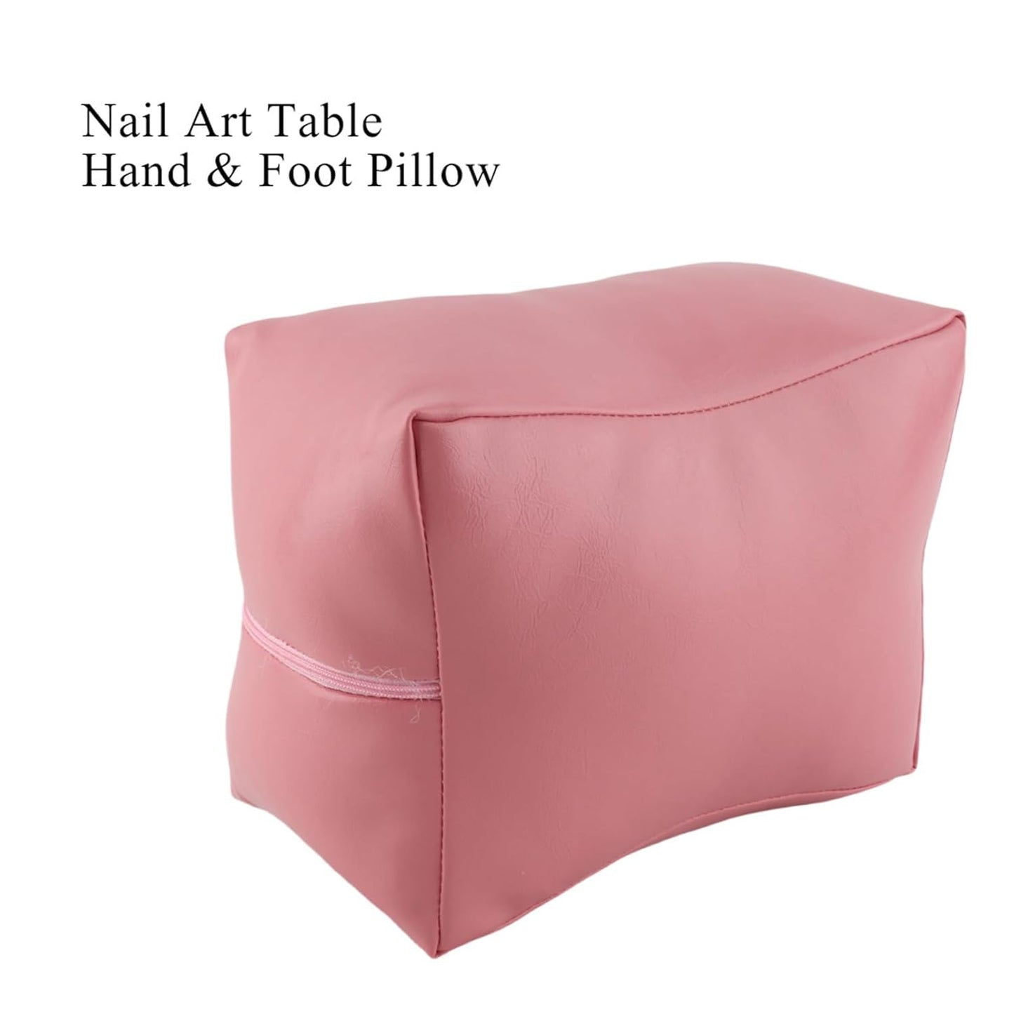 Soft PU Hand Pillow for Manicure - Nail Art Table Arm Rest & Foot Support (Pink)
