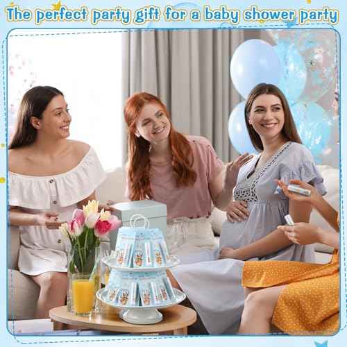 50 Pack Bear themed Baby Shower Favor Baby Shower Lip Balm Party Gifts for Guest Games Prizes Friends Gender Reveal Girls Boys Halloween Thanksgiving Christmas