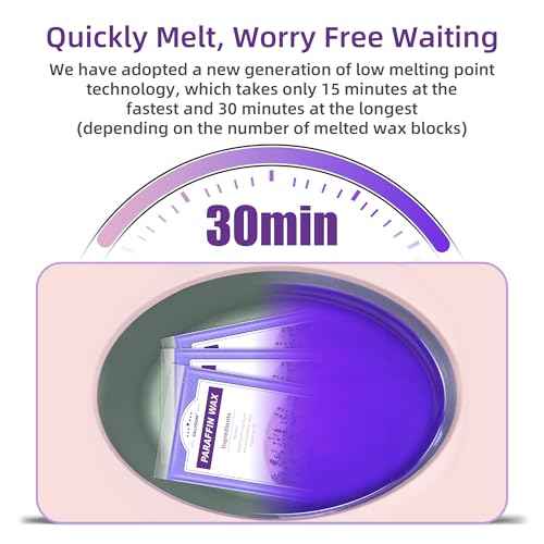 Paraffin Wax Refills, 10 Pack 200g Lavender Scented Paraffin Wax Blocks for Paraffin Bath, Paraffin Wax Machine Refills for Hand Feet Dry Skin,Rrelieves muscle fatigue, Hydration and nourish