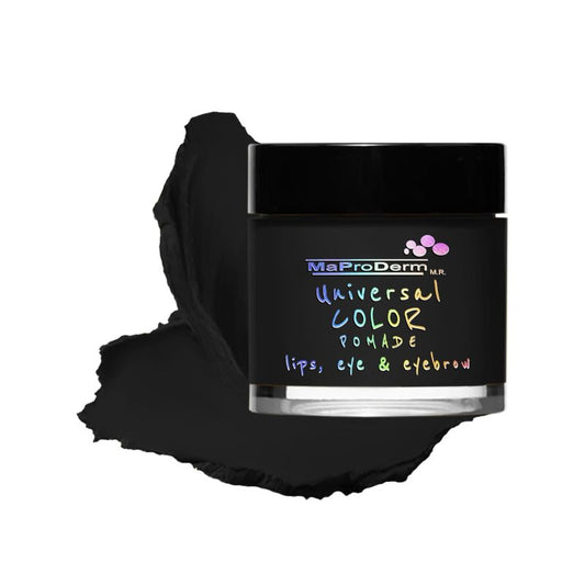 Maproderm Universal Color Pomade 99 Black Apply as shadow, eyeliner, eyebrow, lip and blush.