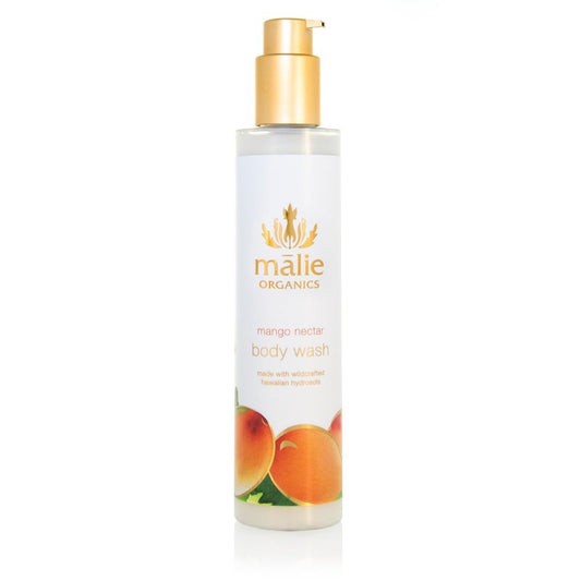 Mālie Organics Body Wash, Mango Nectar Scent, Hydrating Cleanser + Shave Wash, Aloe + Awapuhi + Spirulina, Vegan