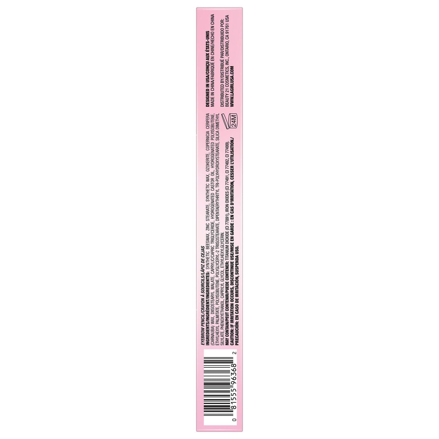 L.A. Girl Brow Saber Eyebrow Pencil, Medium Brown GBP368