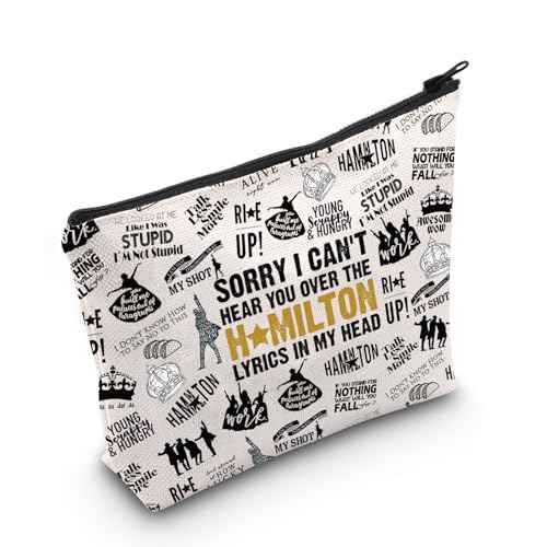 WCGXKO American Musical Makeup Bag Musical Theater Lover Gift for Musical Lovers (Hami Bag)