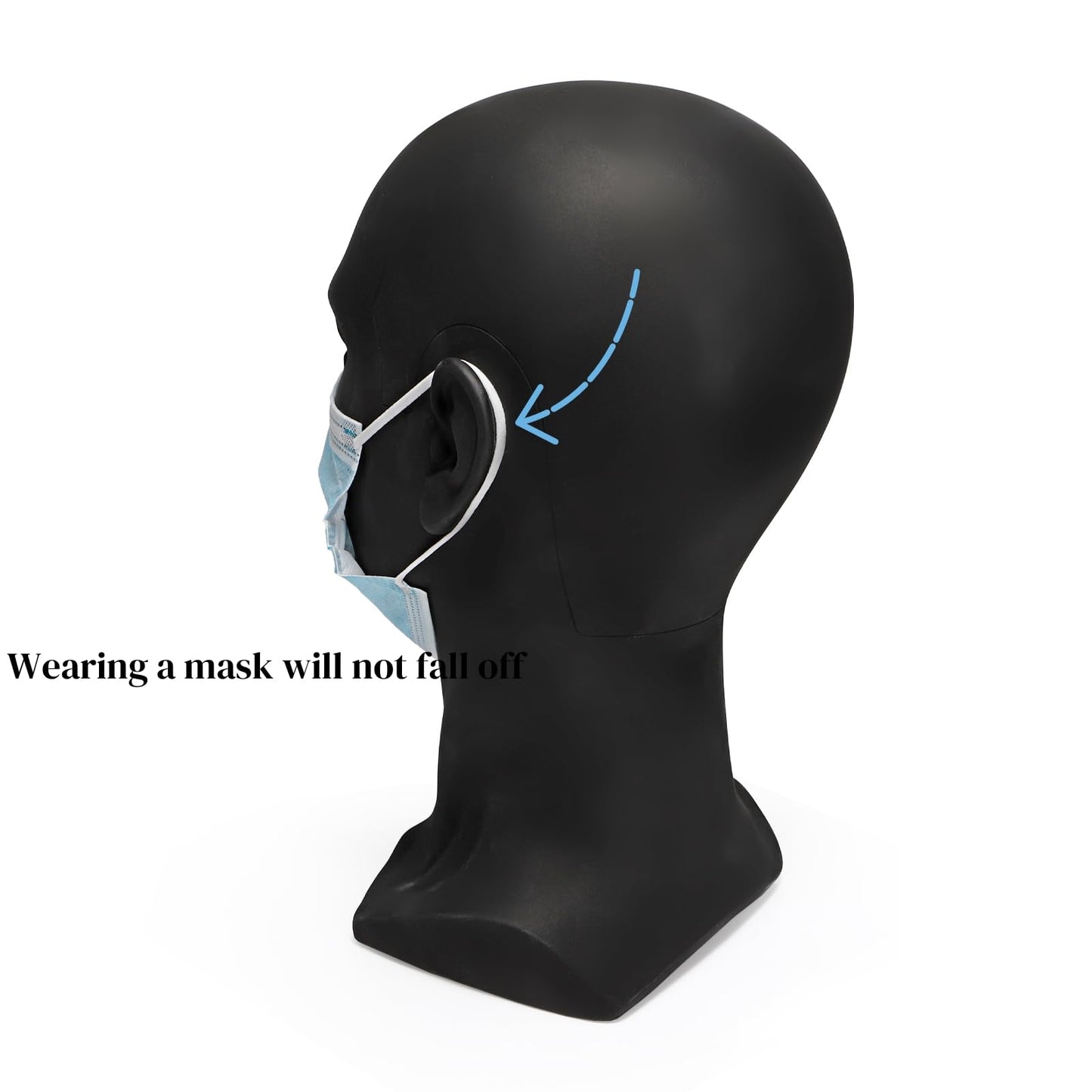 ZOOFOX Male Mannequin Head for Hats, PVC Manikin Head with Mount Hole, Professional Display Styling Head for Wigs, Hats, Scarfs, Headphone, Sunglasses, Headdress