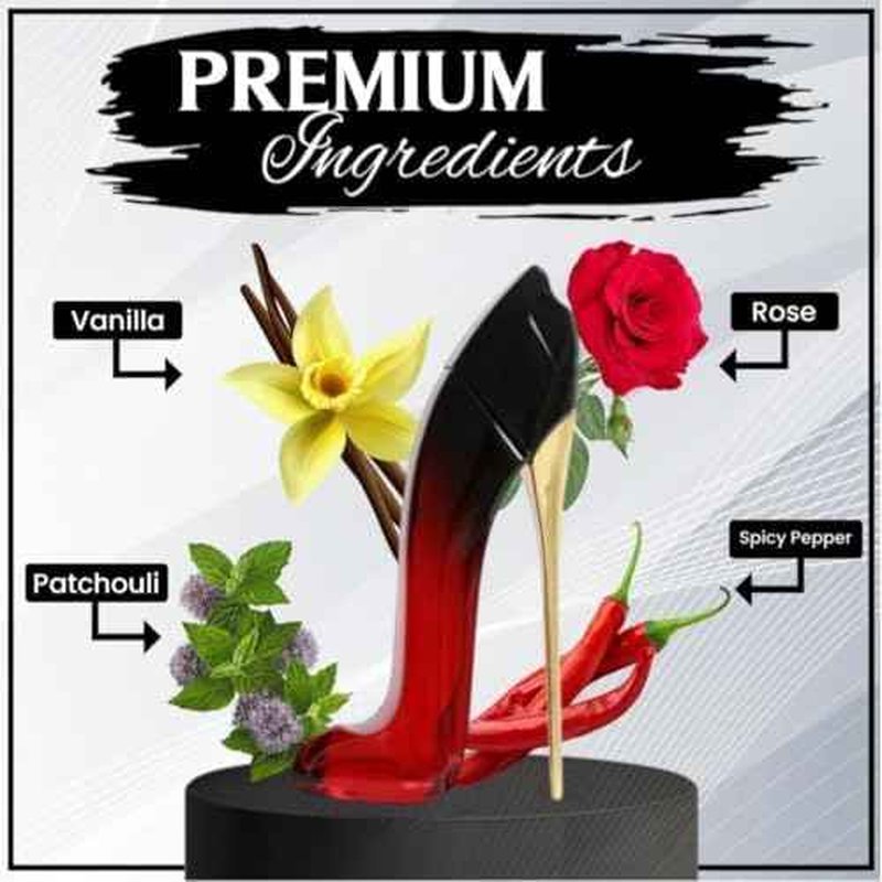Fantasy Girl Mini High Heel Perfume Gift Set for Women (1oz/30ml x 5pcs) Pink Rose, Ambition, Desire, Perfect & Love, (Pack of 5)- Eau De Parfum