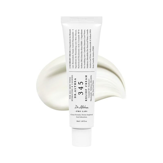 Dr.Althea 345 Relief Cream | Daily Face Moisturizer for Soothing Recovery and Blemish Care with PDRN & Niacinamide | Korean Vegan Skincare for All Skin Types, 1.69 Fl Oz (Ver.2 - Pack of 1)