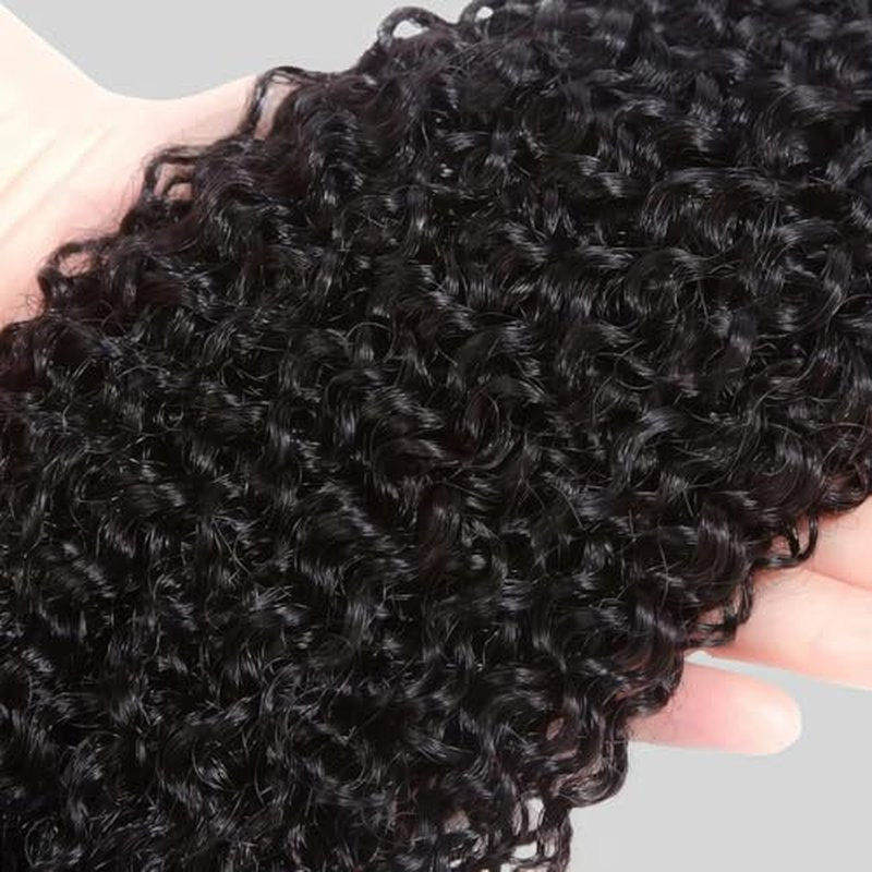 Water Wave Human Hair Bundles 12 14 16 Inch Black 3 Bundles Deals for Black Women Virgin Human Hair 12A Double Weft Quick Brazilian Hair Weave