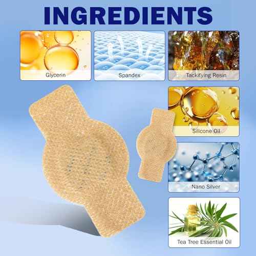 Fungal Nail Patches for Toenails, 21 Count - Nail Repair Patches with 8-Hour Adhesion, for Discolored & Damaged Toenails Care, Overnight Renewal for Men & Women