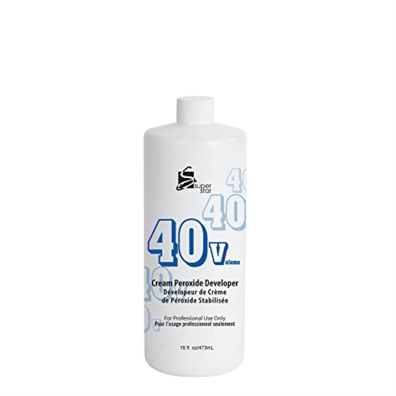 40 Volume Cream Peroxide Developer - Super Star Hair Lightening Solution | 16 Oz