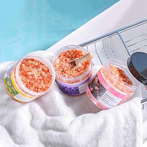 Spa Luxetique Epsom Salts for Soaking, 3.17lbs Bath Salts Gifts with Lavender, Rose, Chamomile Scent as Christmas Gifts for Woman, Spa Sets for Mom