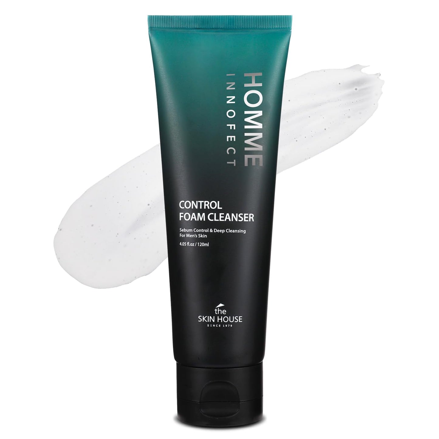 The Skin House Homme Innofect Korean Face Wash for Men, Oil Control Foam Cleanser, Pore Cleansing K-Beauty Daily Facial Wash [120ml/4.05 fl.oz]