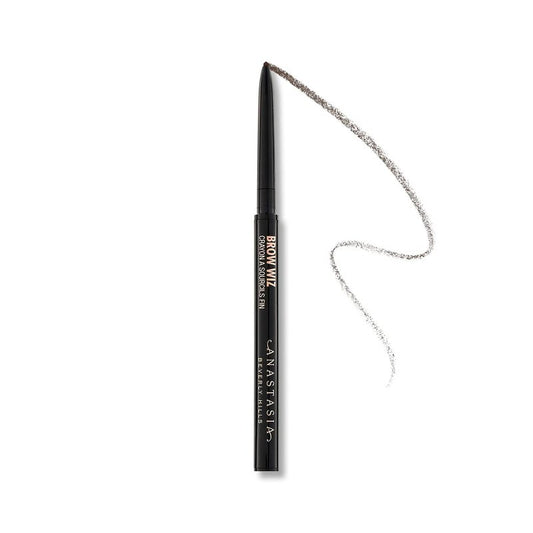 Anastasia Beverly Hills Mini Brow Wiz - Travel-Size Ultra-Slim Retractable Eyebrow Pencil for Professional Hair-Like Strokes and Precision Detail - Soft Brown