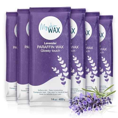 Paraffin Wax Refills Maxi Pack for Hands and Feet Bath ? 6 Large 14oz Blocks (5.25 lb), Lavender Scent, Moisturizing Slightly Oily Wax for Arthritis Relief, Pedicure, Home and Spa Therapy
