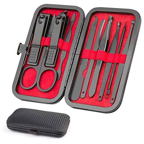 Manicure Kit, OKOM Manicure Set, Mens Grooming Kit, Nail Care Set, Manicure Kit for Men and Women,Nail Kit,Grooming Kit,Nail Clipper Set,Stocking Stuffers,Stocking Stuffers for Teen Boys,Gifts for Men