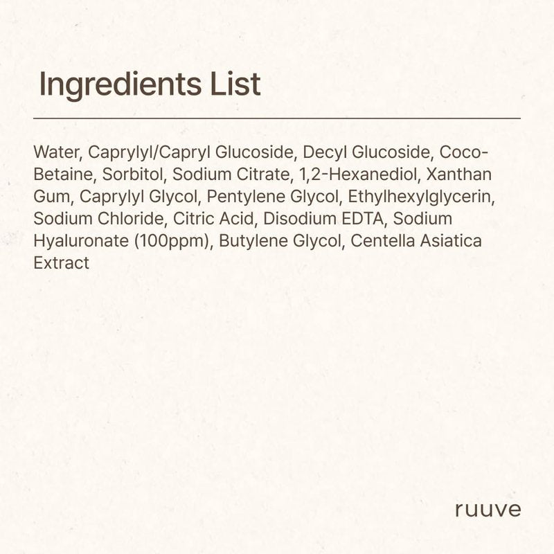 ruuve Baby Body Wash & Shampoo - Tear-Free,Hypoallergenic for Sensitive skin - Head-to-Toe Cleanser for Newborns and kids, 13.5 Fl oz