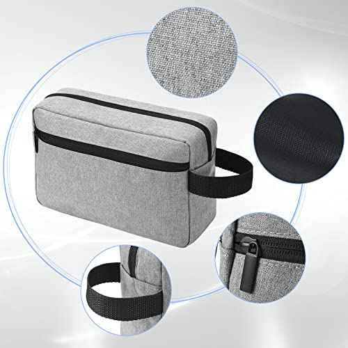 Sanwuta 8 Pcs Travel Toiletry Bag for Men Waterproof Grooming Bag Portable Cosmetic Storage Makeup Pouch Organizer with Large Capacity Groomsmen Gifts for Wedding Day