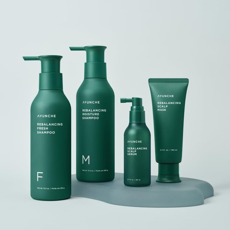 AYUNCHE Rebalancing Shampoo Moist 6.4 fl. oz. [For Dry Scalp] | Soft & Moisturizing Cleansing Shampoo | Strengthen and Protect Weakened Hair Roots | Korean Salon Brand
