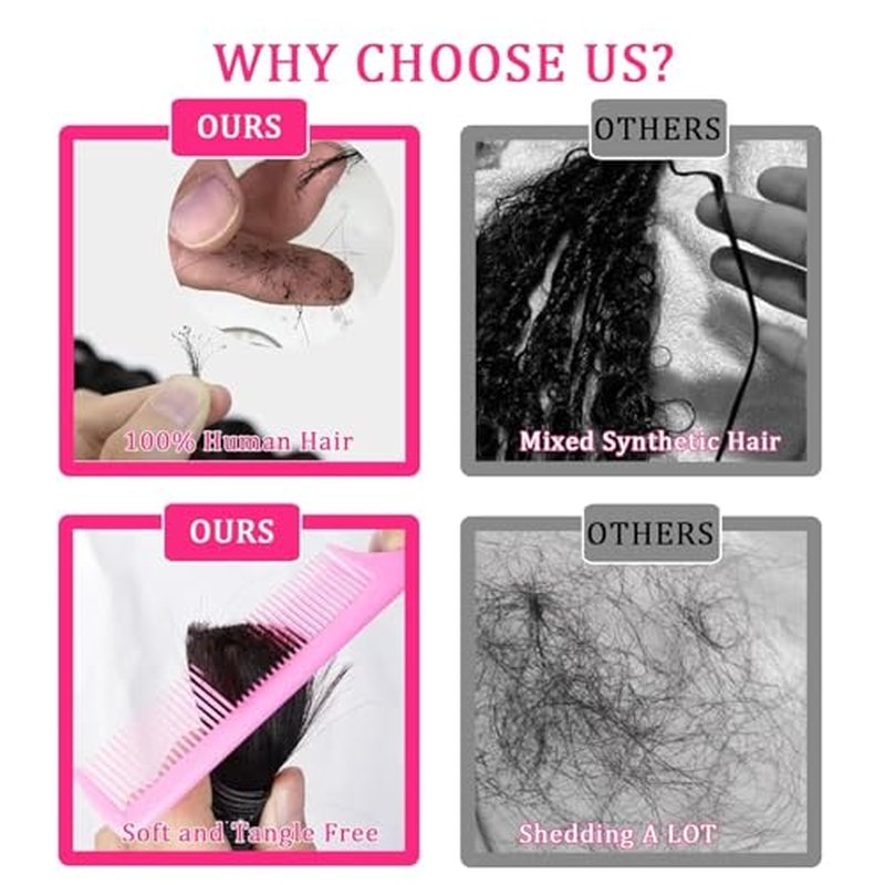 Deep Wave Human Braiding Hair for Boho Braids Highligth Bulk Human Hair for Braiding Brazilian Wet and Wavy Curly Human Hair Braiding Hair Extensions No Weft Bundles for Braiding 20inch 2 Bundles 100g
