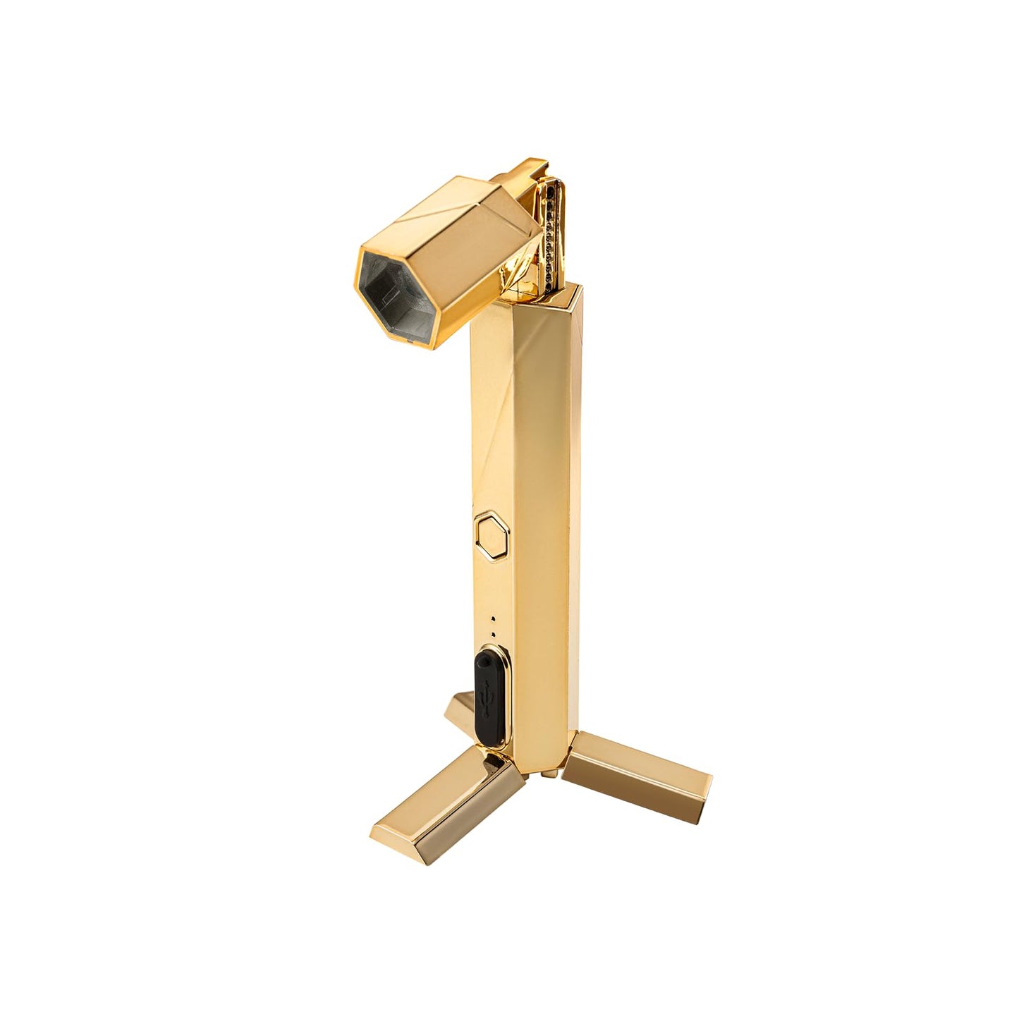 APRÉS Omni Light, Gel-X UV LED Lamp, Flash Curing Wand, Handheld or Standing Cordless Nail Lamp for Gel Nails (Gold)