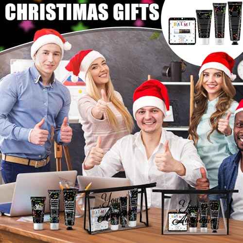 50 Pieces Employee Appreciation Gifts Bulk Lip Balm Hand Body Lotions Coworker Team Thank You Gifts for Staff Volunteer Thanksgiving Christmas Appreciation Party Favors for Women Men