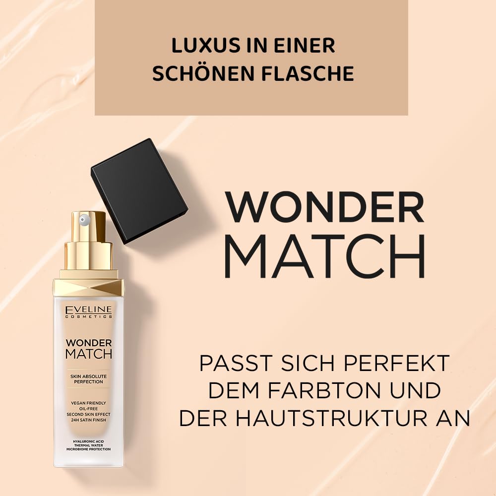 Eveline Cosmetics Wonder Match No.10 Light Vanilla Face Fluid 30ml