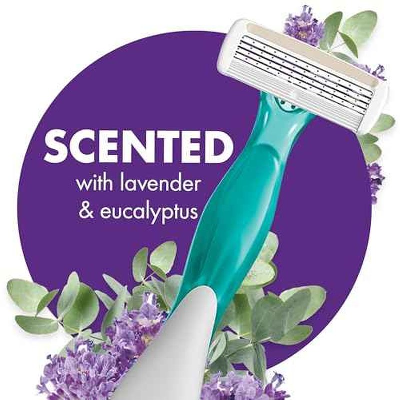 BIC Soleil Escape Women's Disposable Razors Variety Holiday Gift Set, Scented Razor Handles, 7 Razors, Self Care Gifts for Women