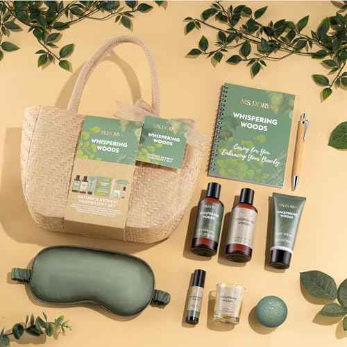 Birthday Gifts for Women, Spa Gifts Basket for Mom Grandma Wife, 10 Pcs Self Care Spa Gift Baskets with Body Lotion, Bath Sets for Women Gift, Employee Nurse Teacher Appreciation Gifts